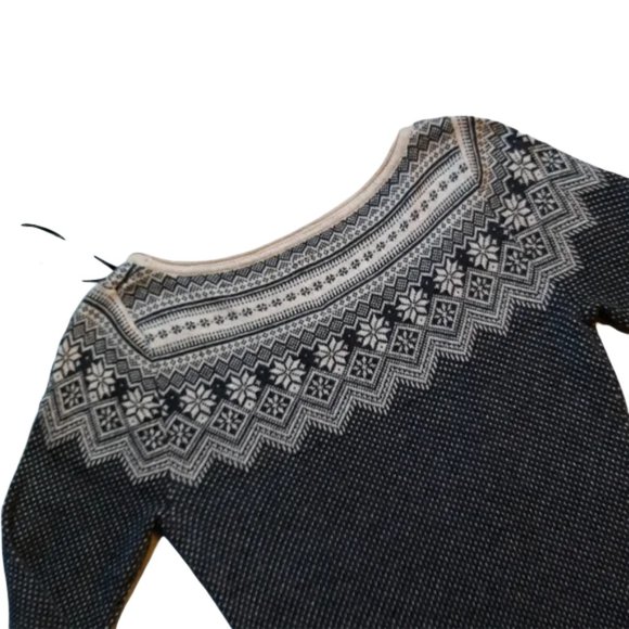 ⏰Fair Isle sweater dress w/drawstring - Picture 8 of 11